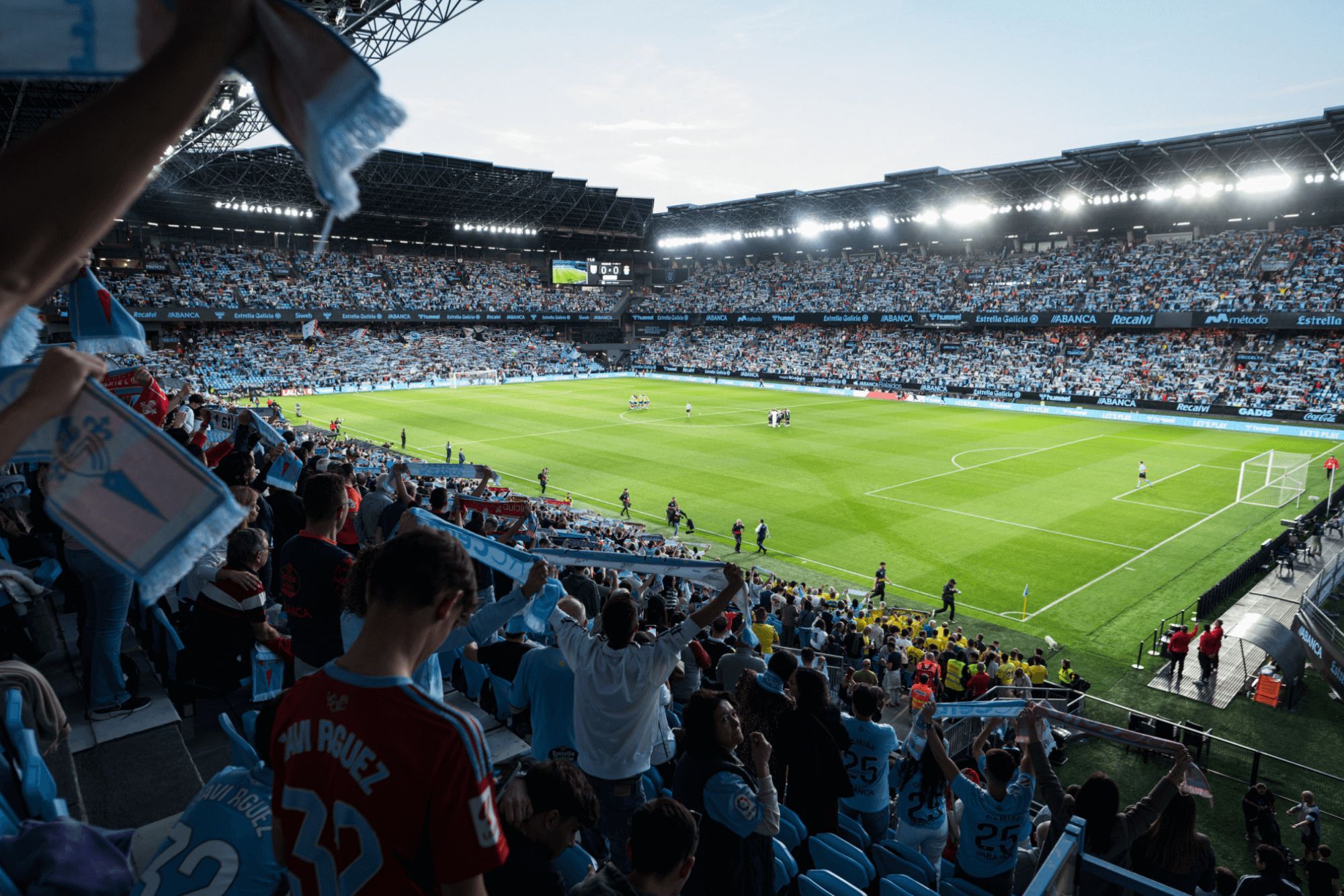  Aficionados del Celta en Balaídos.