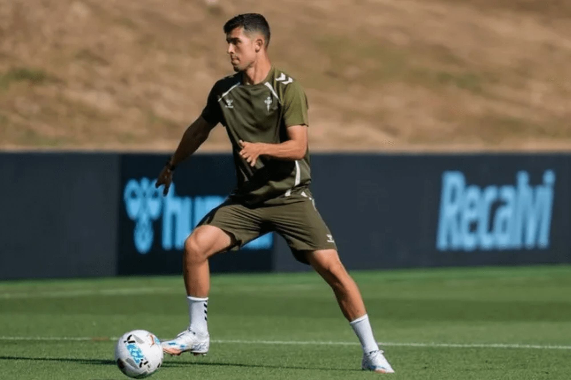Carlos Domínguez en Afouteza (Foto: Celta).
