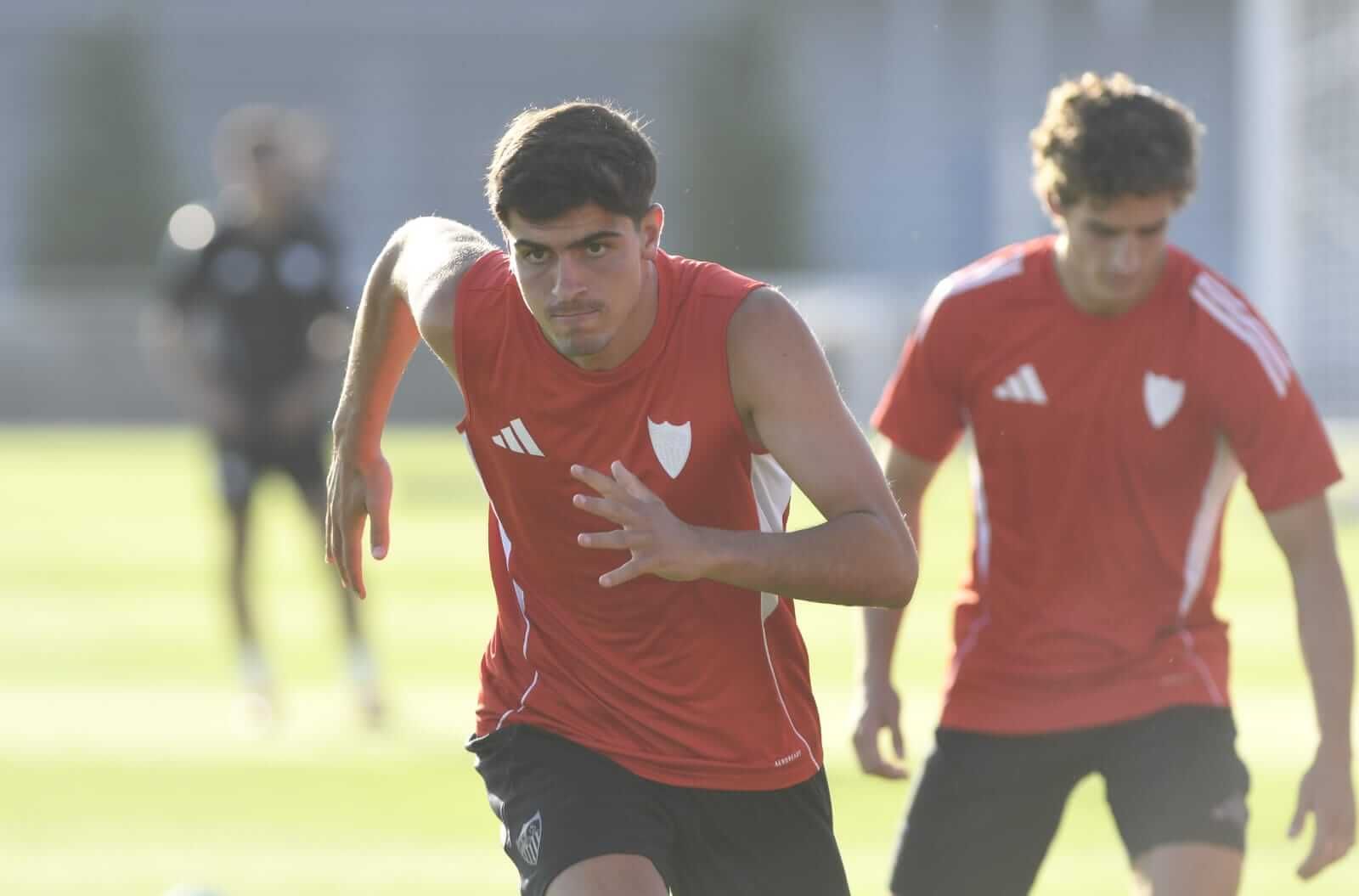  Juanlu, entrenando en pretemporada.