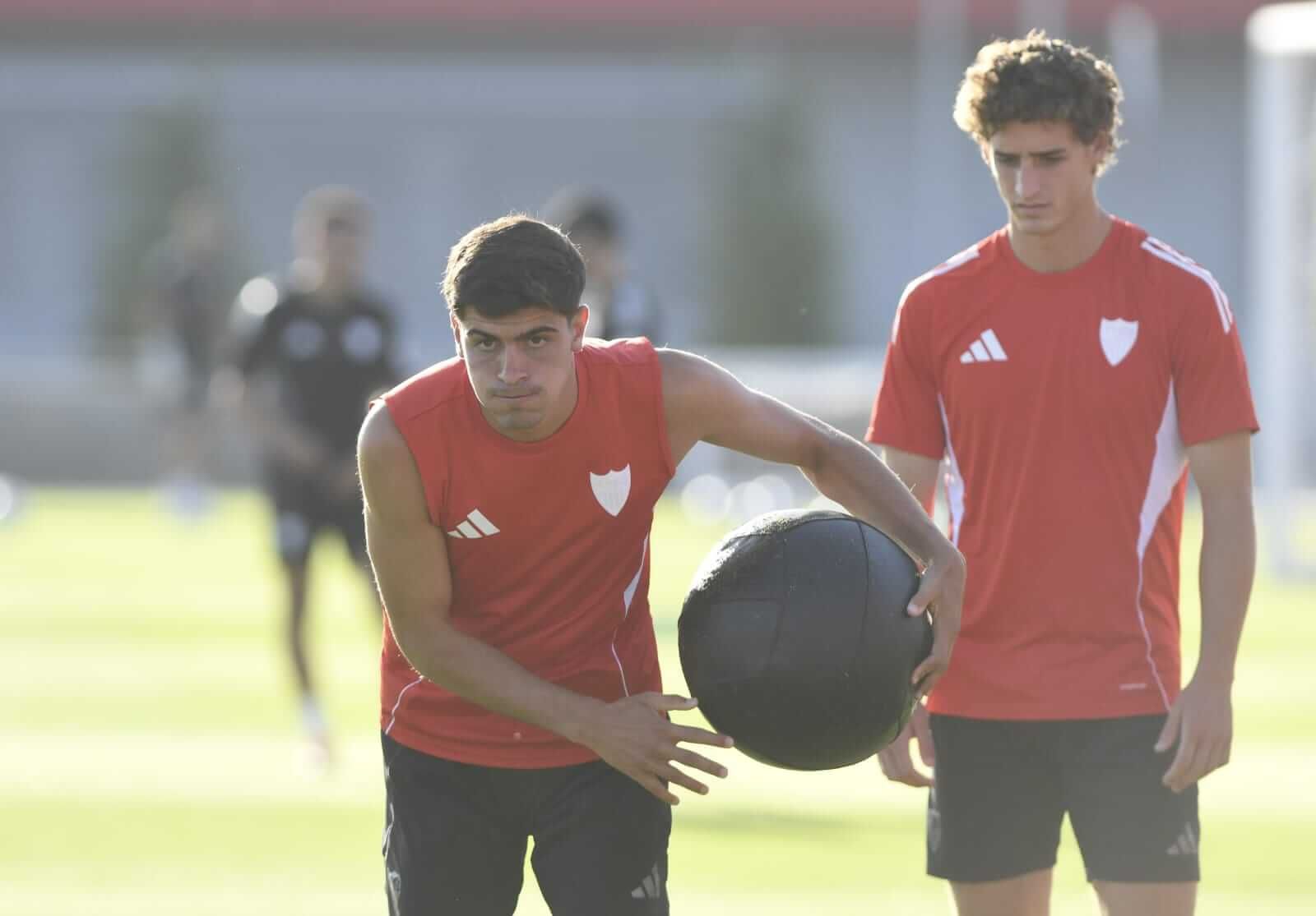 Juanlu, entrenando en pretemporada (Foto: Kiko Hurtado).