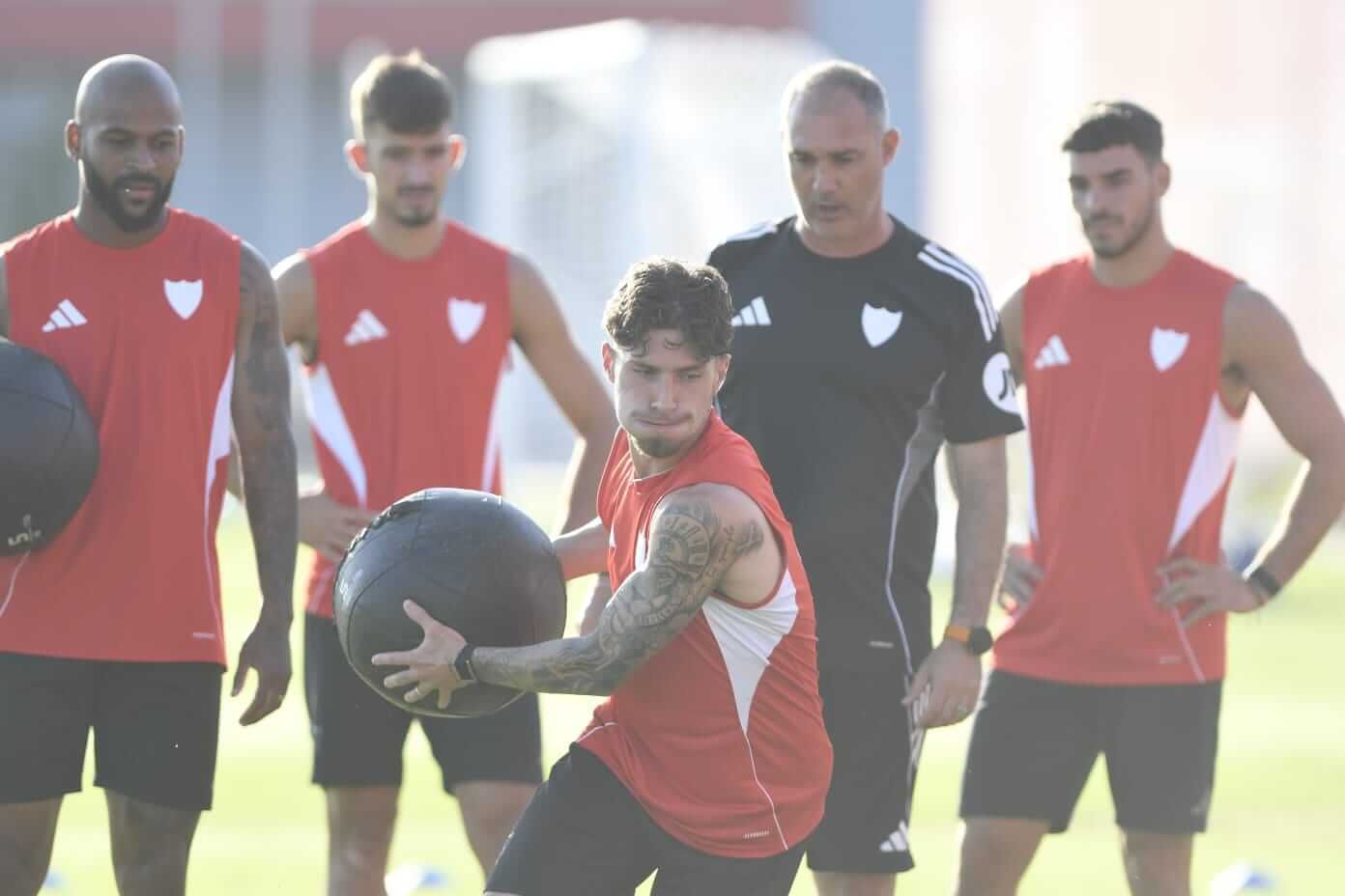  Carmona, entrenando en pretemporada.