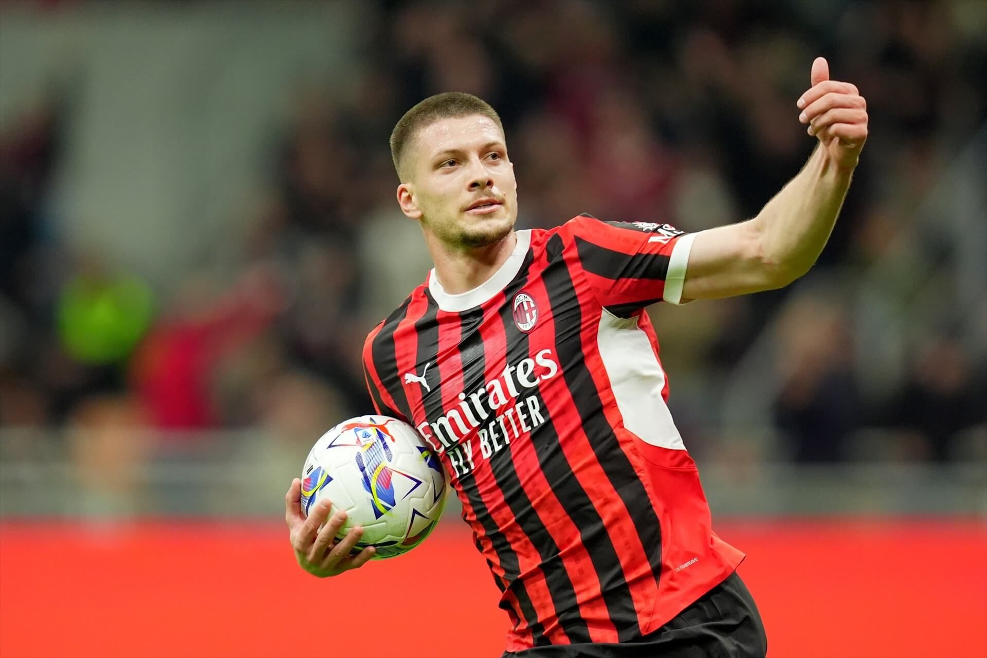  Luka Jovic celebra un gol con el Milan (FOTO: Europa Press).