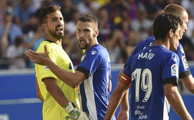Fernando Pacheco, en un partido del Alavés.