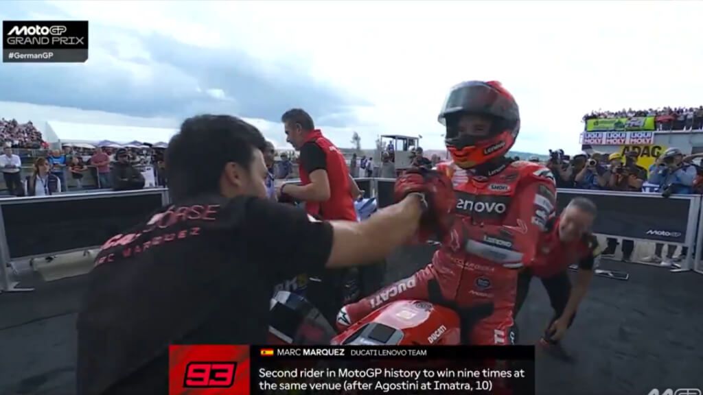 Marc Márquez, en el GP de Alemania.