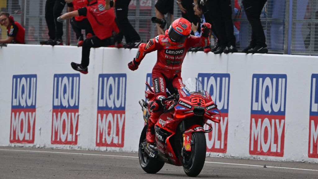  Marc Márquez, en el GP de Alemania.