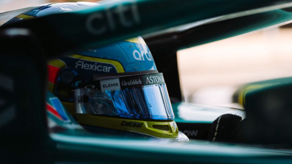  Fernando Alonso, en el Gran Premio de Silverstone.