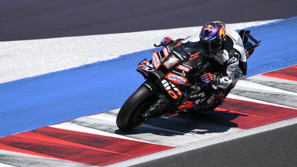 Jorge Martín, en los test con Aprilia en Mugello.