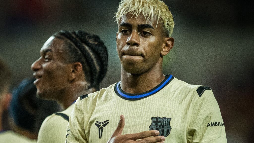 Lamine Yamal celebrando su gol en Corea del Sur (FC Barcelona)