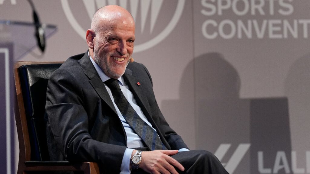  Javier Tebas en una rueda de prensa (Europa Press)