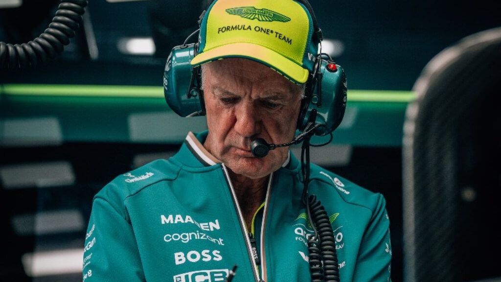 Adrian Newey, en el Gran Premio de Silverstone.