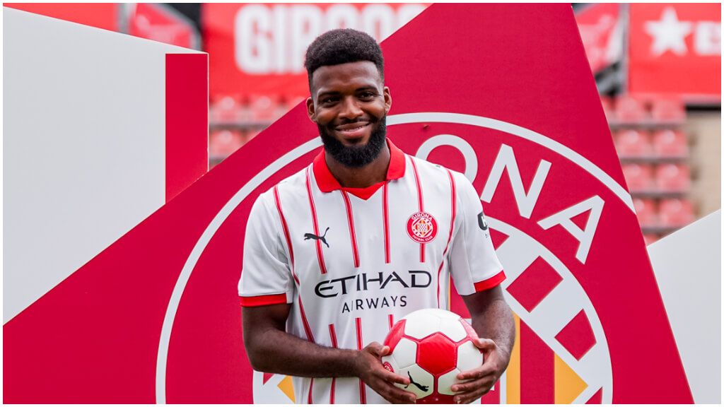  Thomas Lemar, en su presentación con el Girona. (@GironaFC)