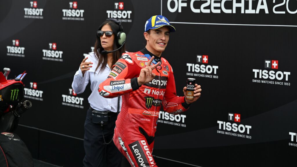  Marc Márquez, en Brno.