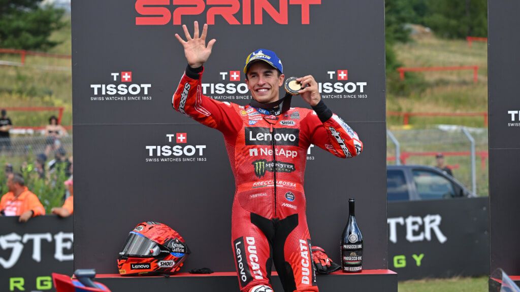 Marc Márquez, en el Gran Premio de Brno.