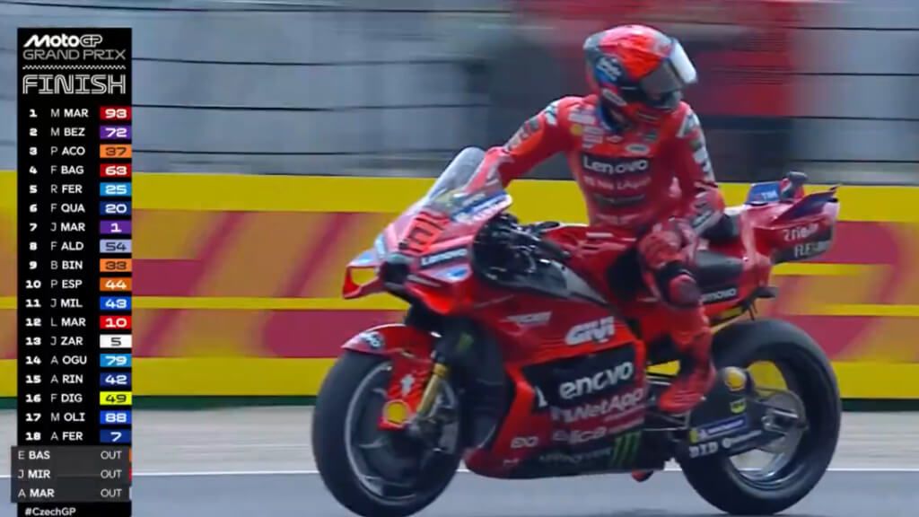 Marc Márquez, en Brno.