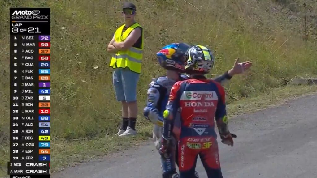  Álex Márquez y Joan Mir, en Brno.