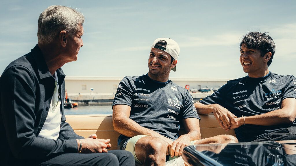  Alex Albon y Carlos Sainz.