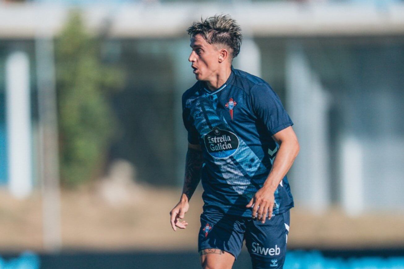  Franco Cervi, en el amistoso ante el Famalicao.