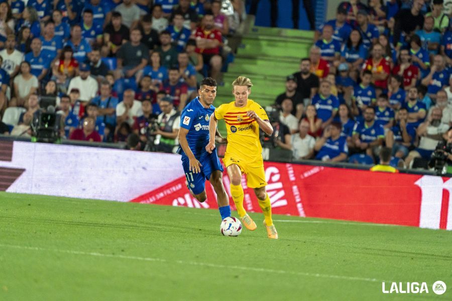  Frenkie de Jong, en el Getafe-Barça.
