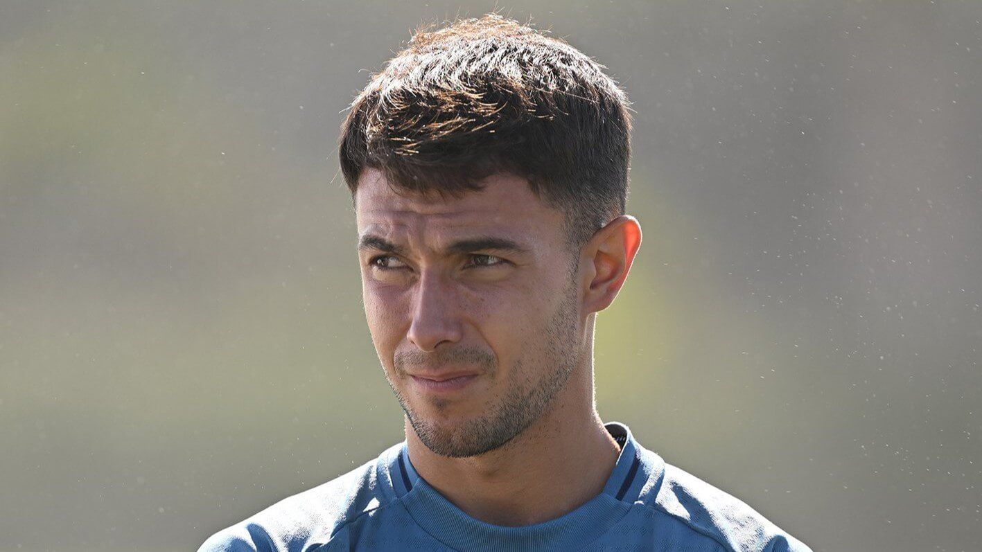  Martín Zubimendi, en un entrenamiento.