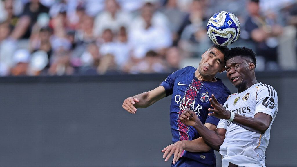  Achraf Hakimi y Tchouaméni en el PSG - Real Madrid (Fuente: Cordon Press)