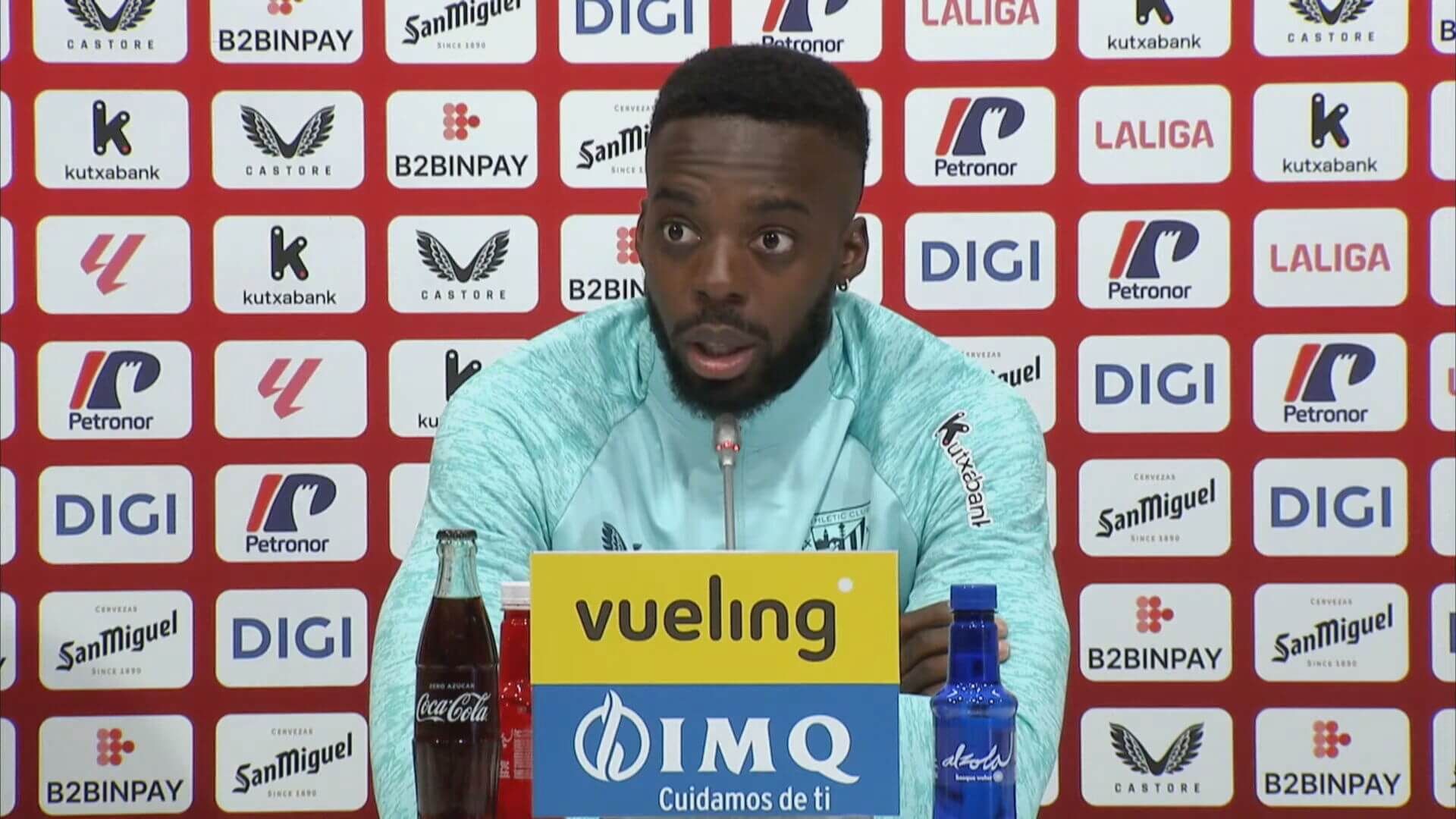 Iñaki Williams, en rueda de prensa del Athletic.