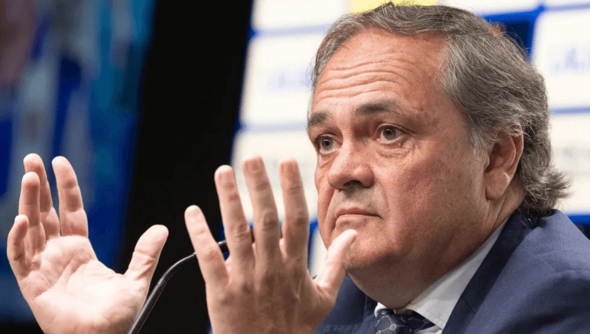 Jokin Aperribay, en sala de prensa.