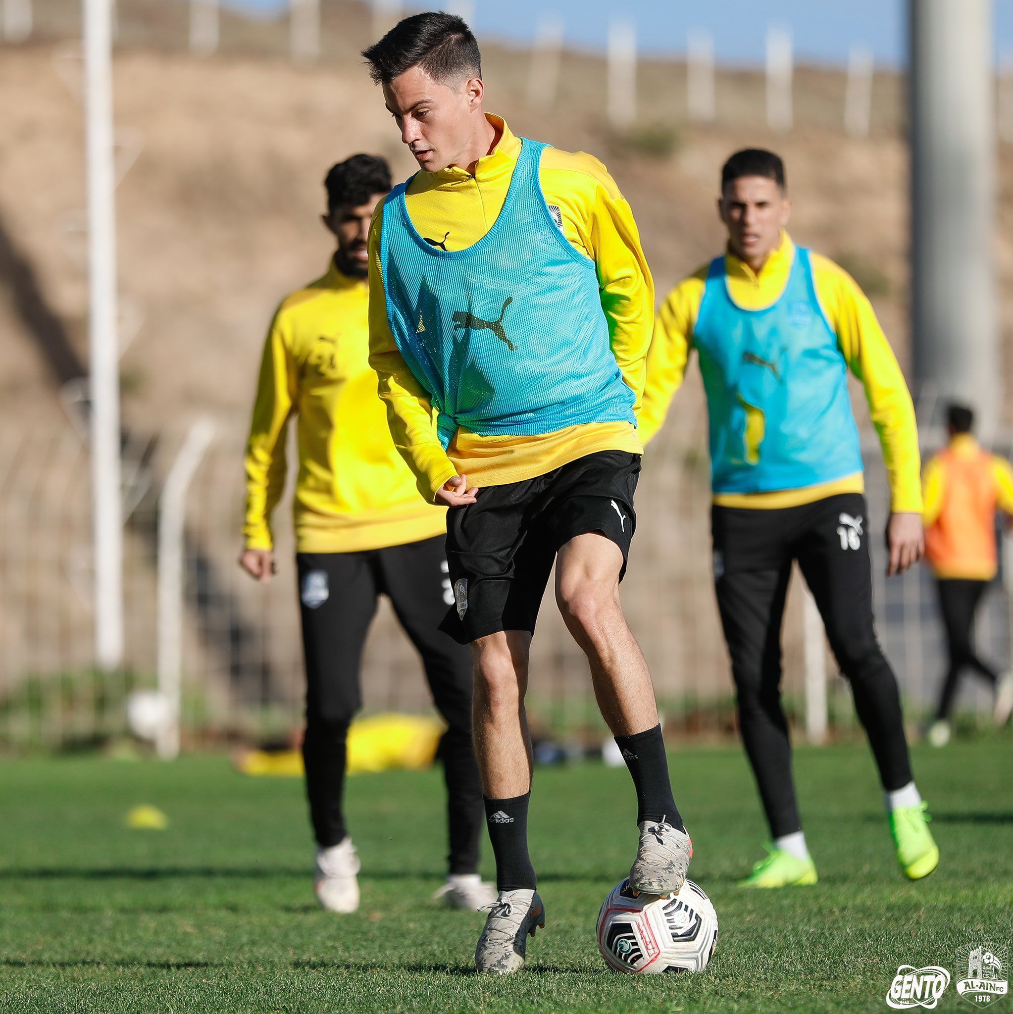  Juanpi, en un entrenamiento con el Al Ain.