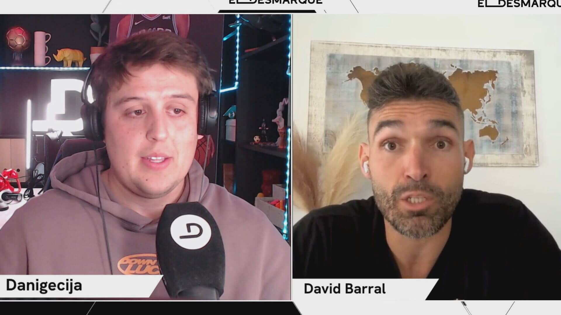 David Barral, en el Twitch de ElDesmarque.