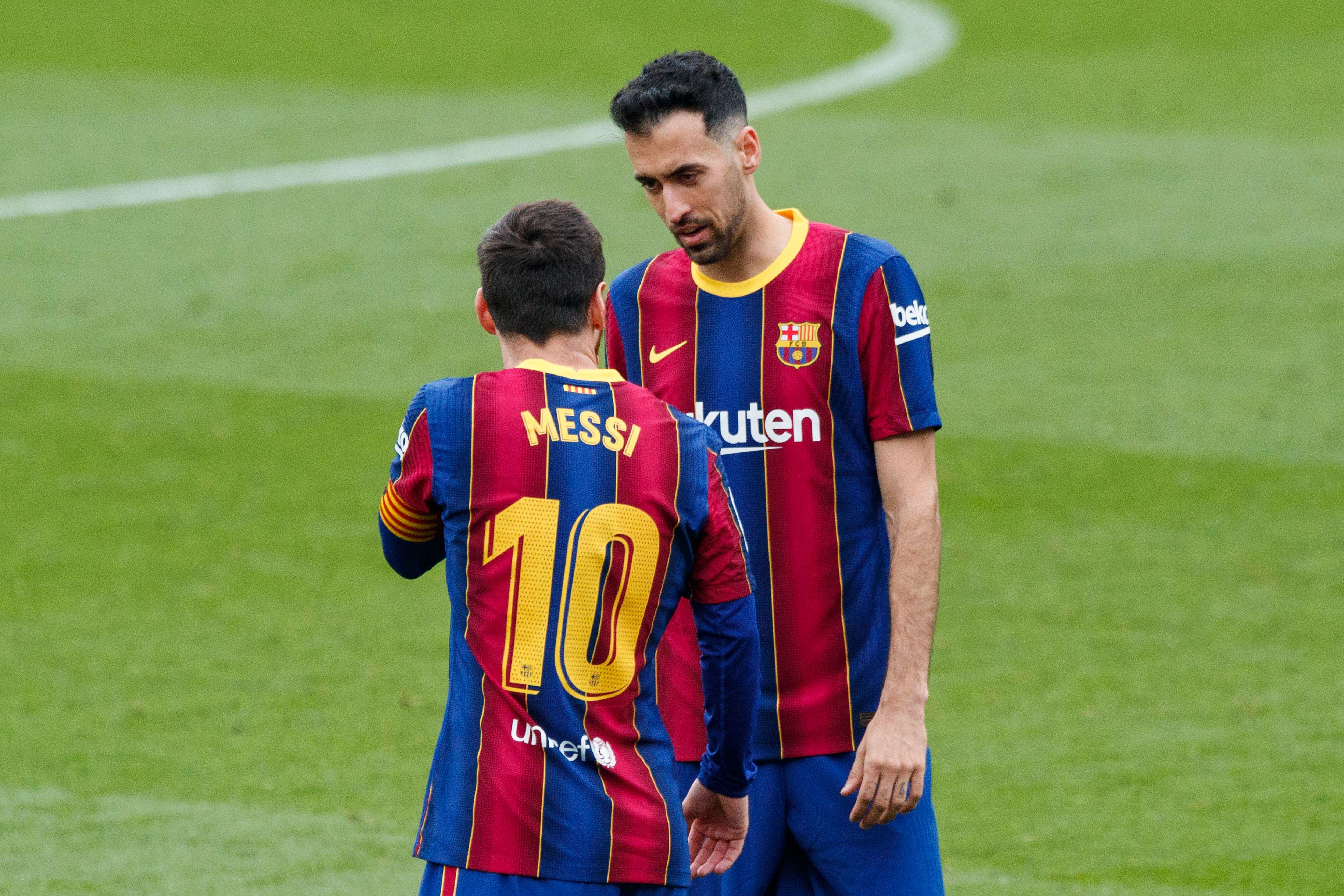 Leo Messi y Busquets, en su etapa juntos en el Barcelona.