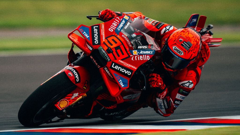Marc Márquez, durante el Gran Premio de Argentina.