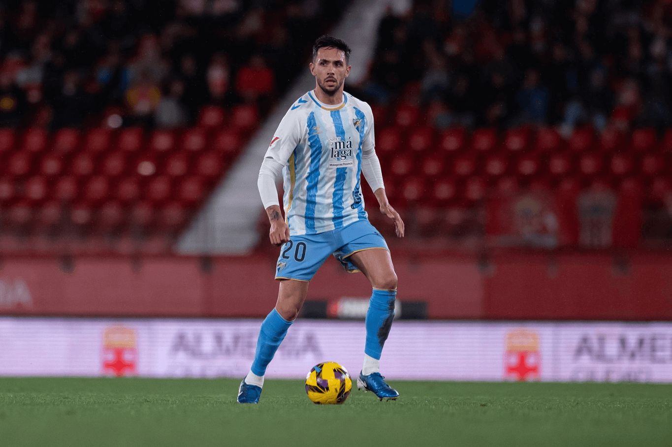 Nelson Monte, durante el Almería-Málaga (Foto: MCF).