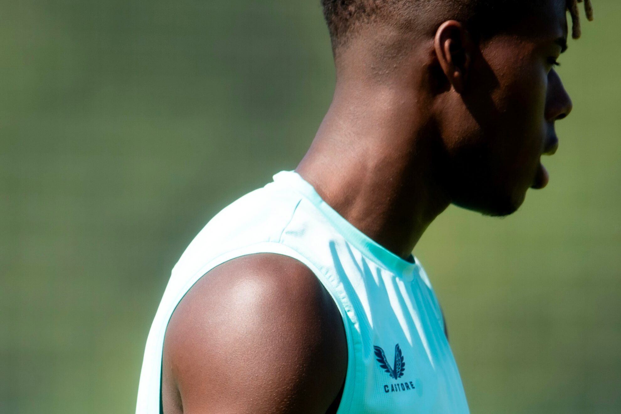  El extremo Nico Williams, en las instalaciones de Lezama.