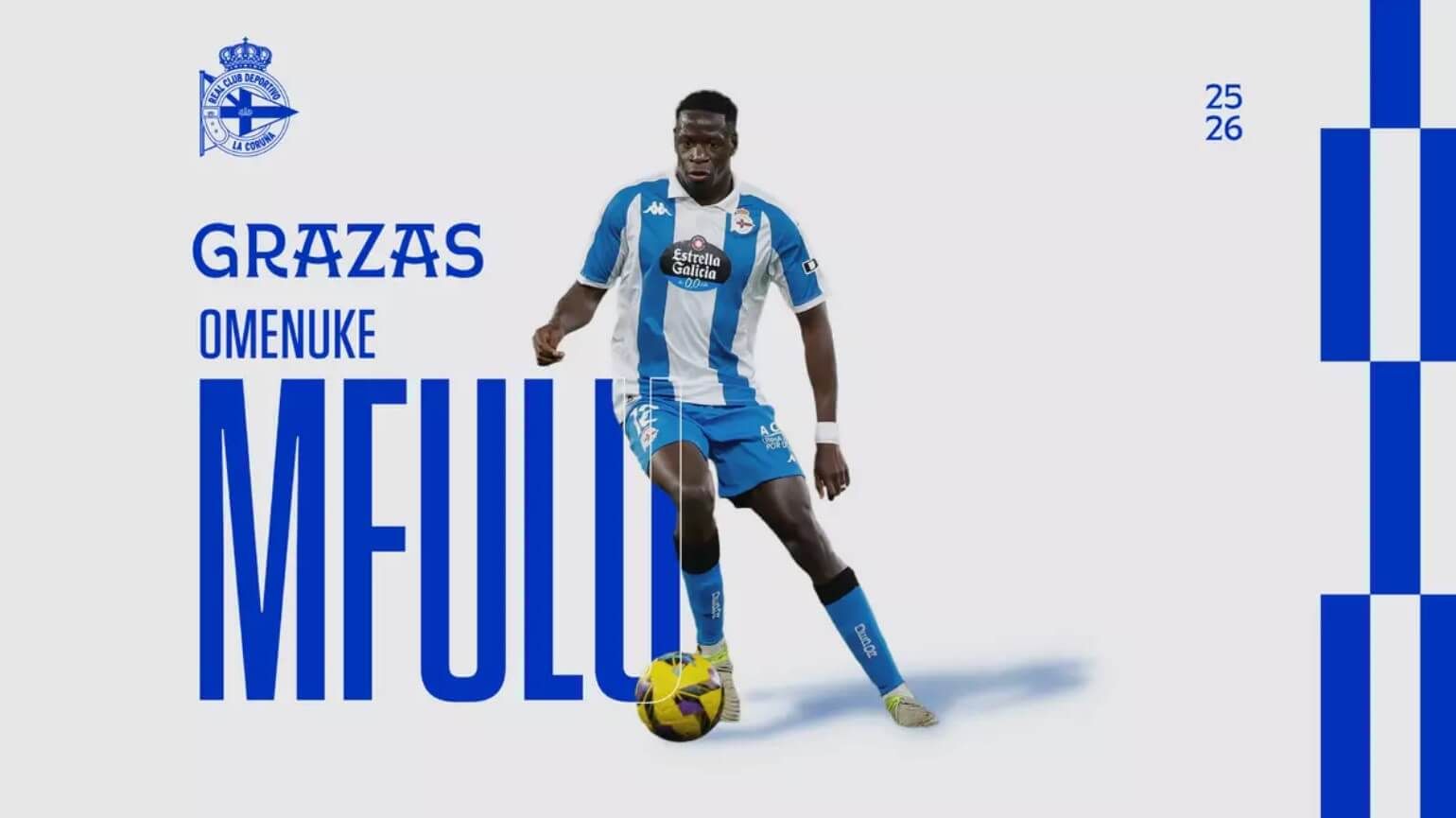 El Deportivo despide a Nuke Mfulu (Foto: RCD).