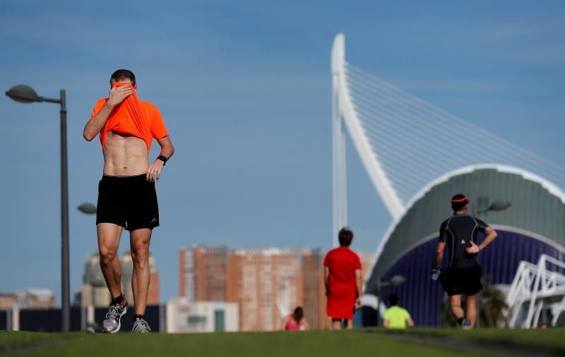 Primer día de salir a correr en Valencia en las medidas de alivio de la fase 0