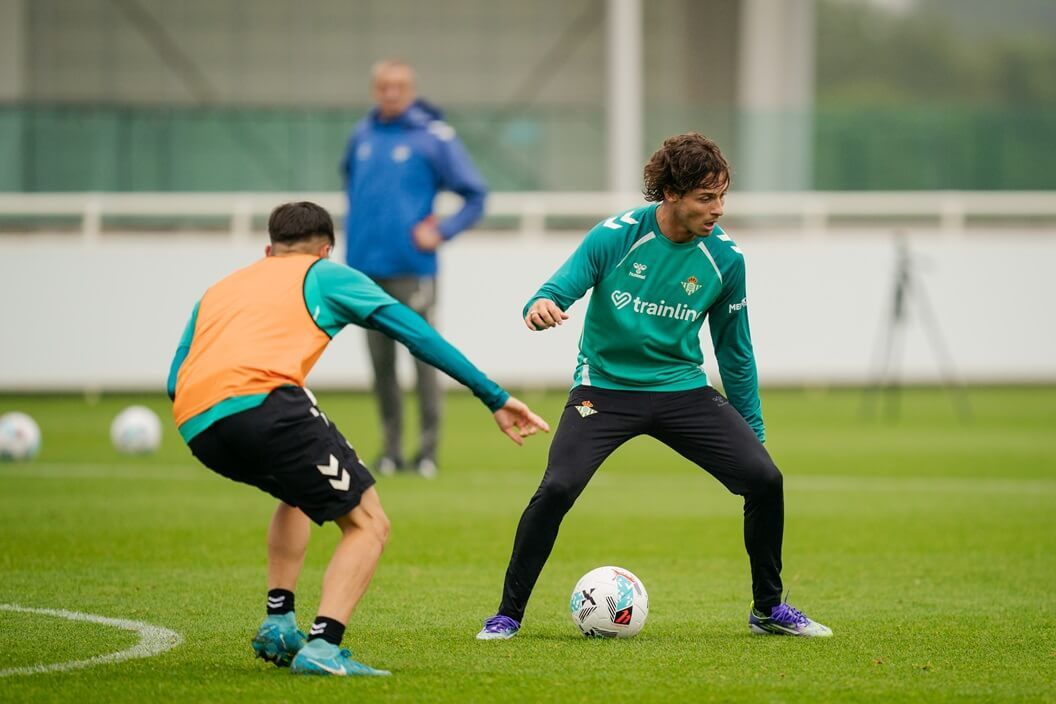 Rodrigo Riquelme, en la pretemporada del Betis en Inglaterra.
