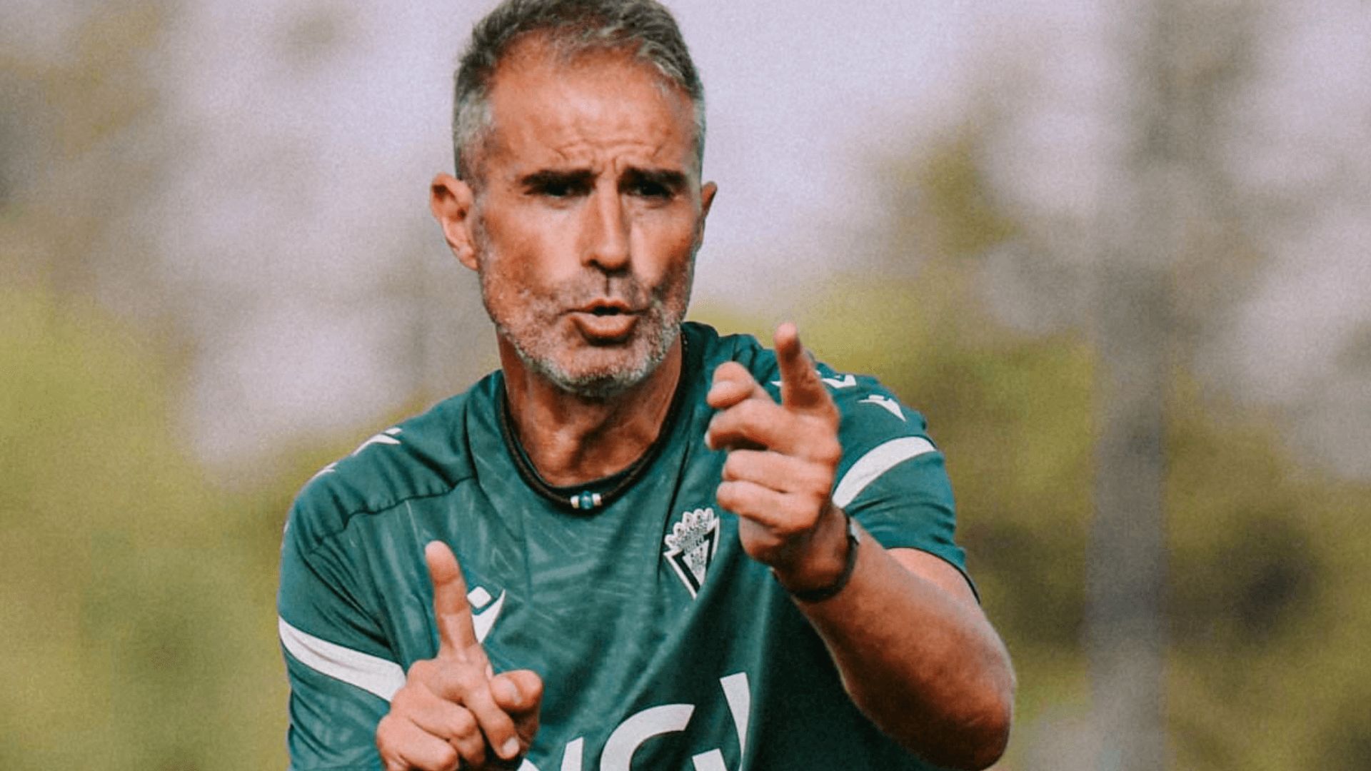  Gaizka Garitano, en un entrenamiento del Cádiz.