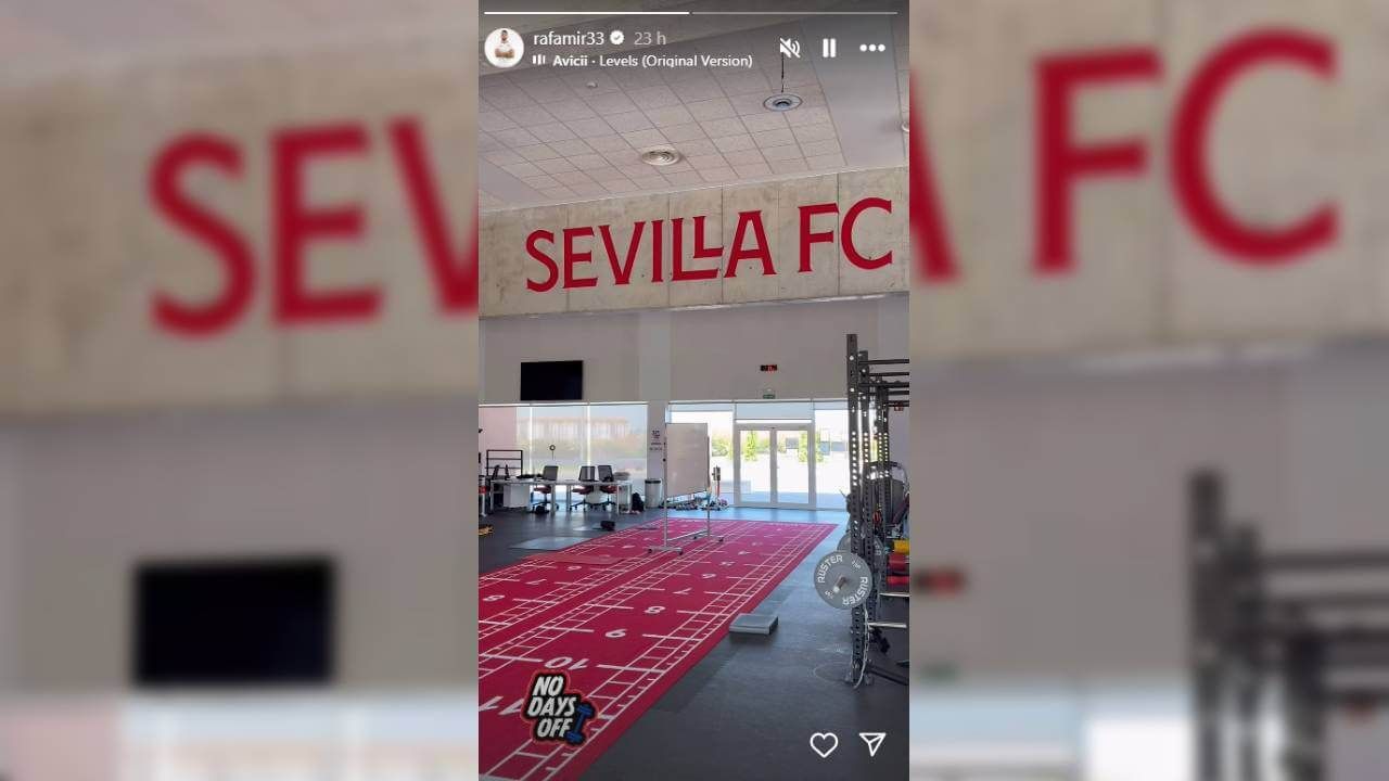 La última historia de Rafa Mir en Instagram.