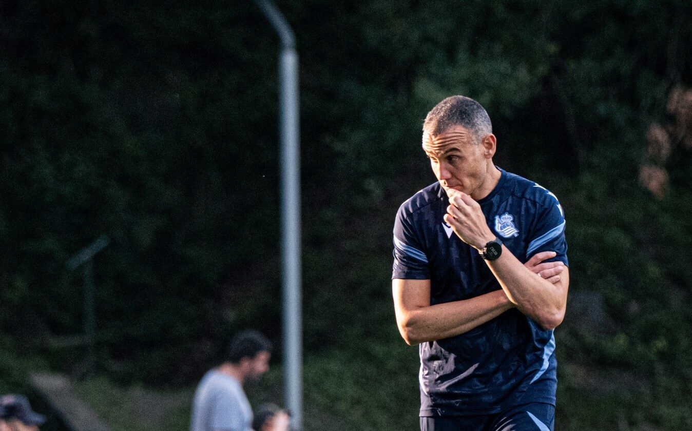  Sergio Francisco, durante el Real Sociedad-Pau.