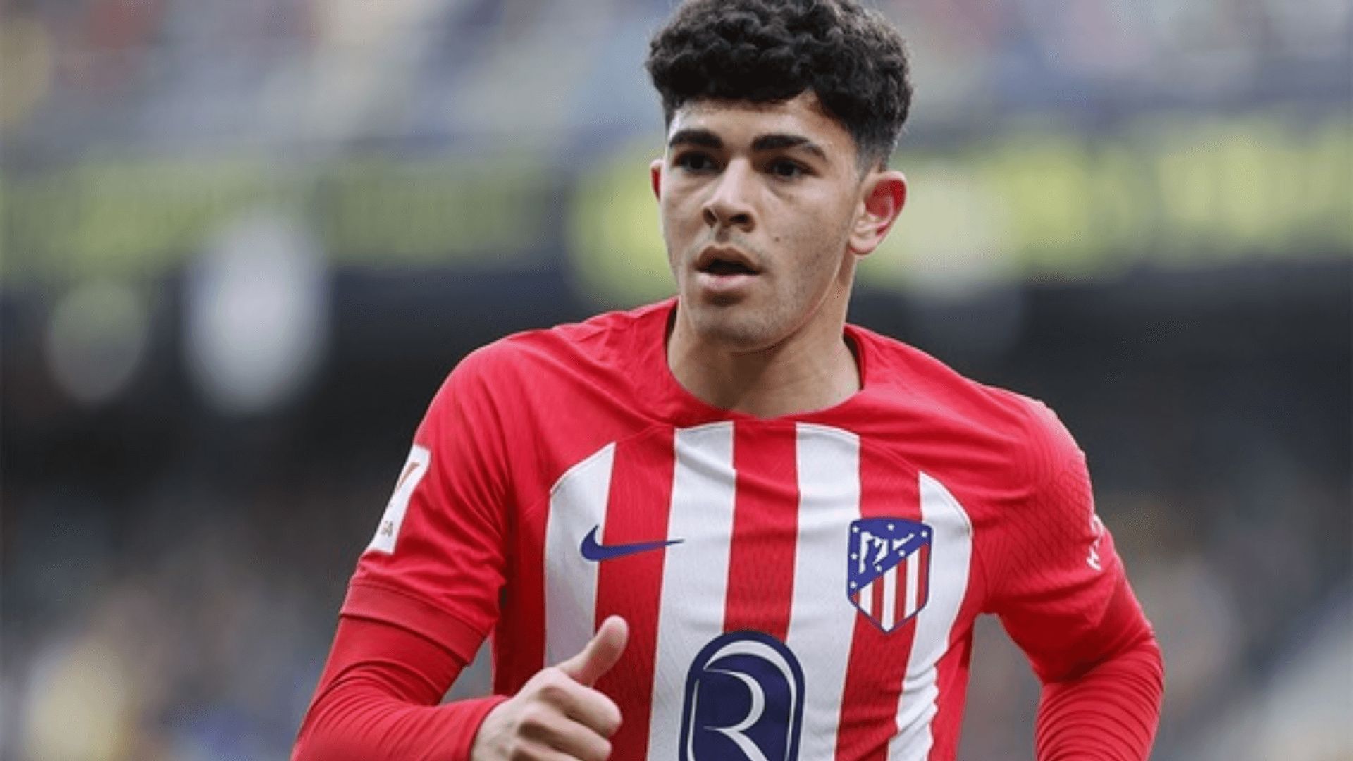  Salim El Jebari, en un partido con el Atlético.