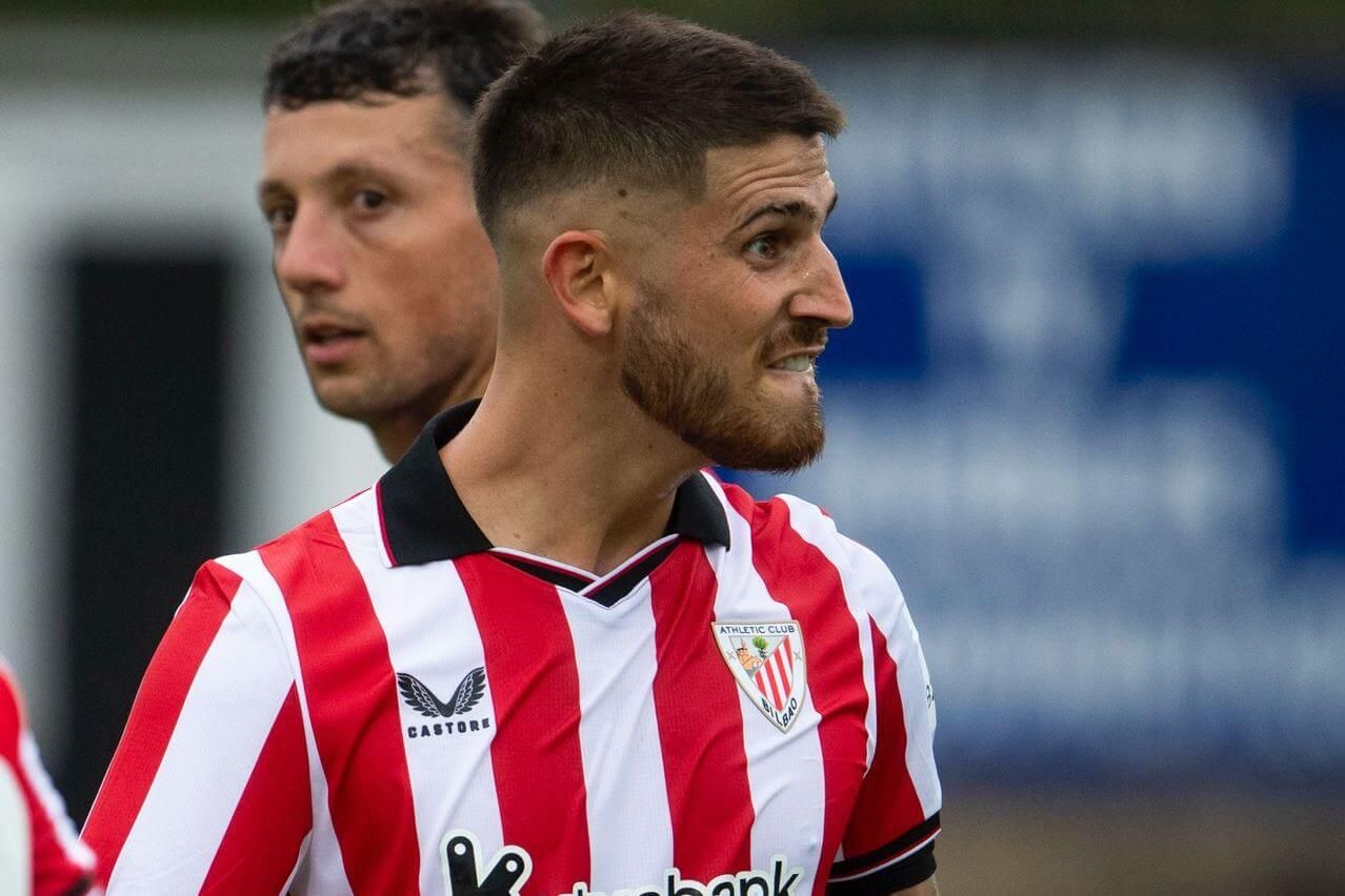  Gol de Oihan Sancet, en Urritxe en pretemporada contra la Ponferradina.