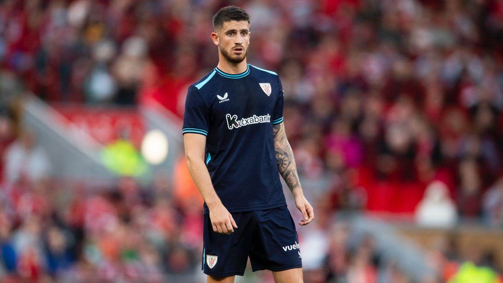  Oihan Sancet, en la pretemporada en el partido amistoso ante el Liverpool en Anfield.