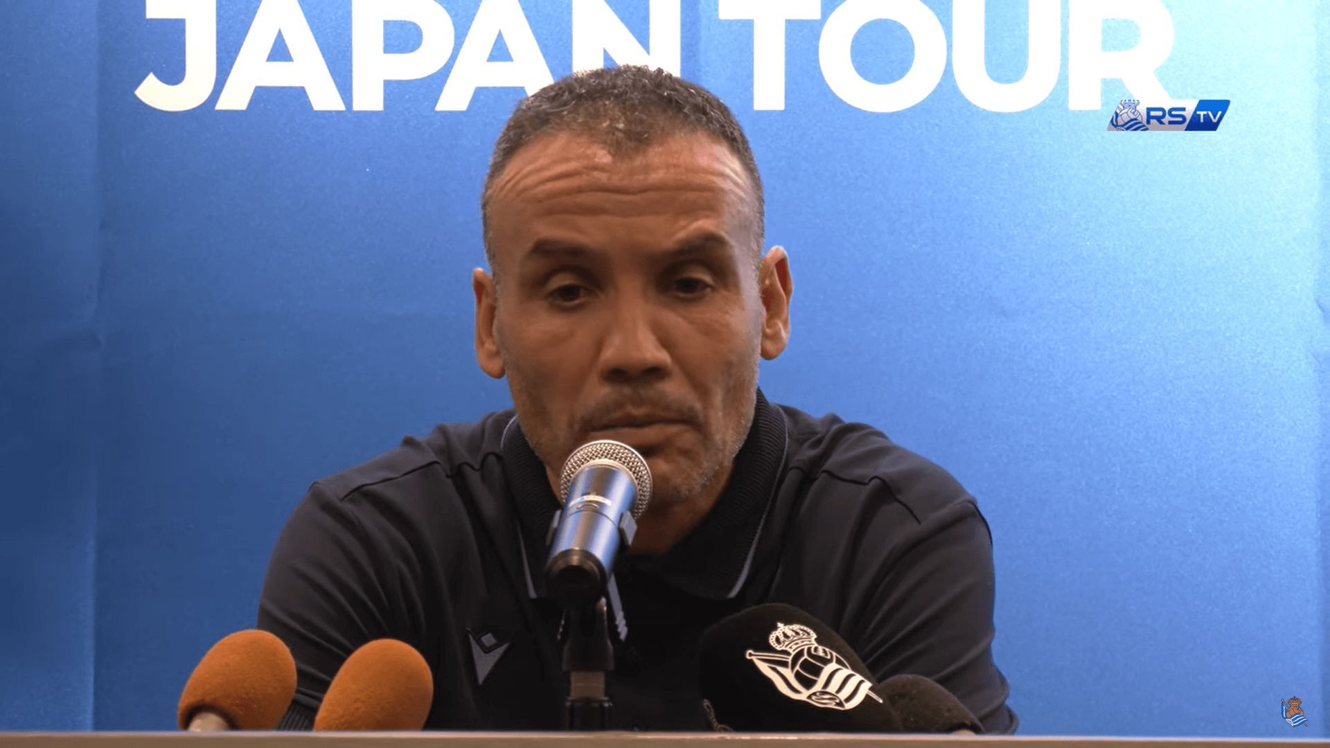 Sergio Francisco, en rueda de prensa tras el Nagasaki-Real Sociedad.