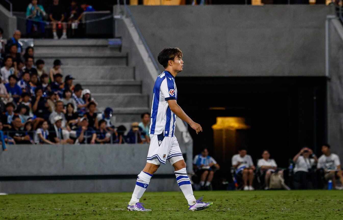  Take Kubo, durante el V-Varen Nagasaki-Real Sociedad.