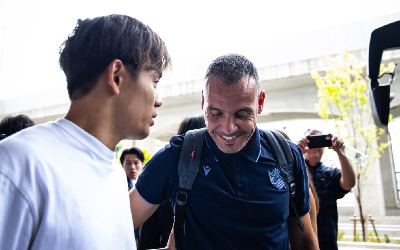  Saludo entre Take Kubo y Sergio Francisco en Japón.