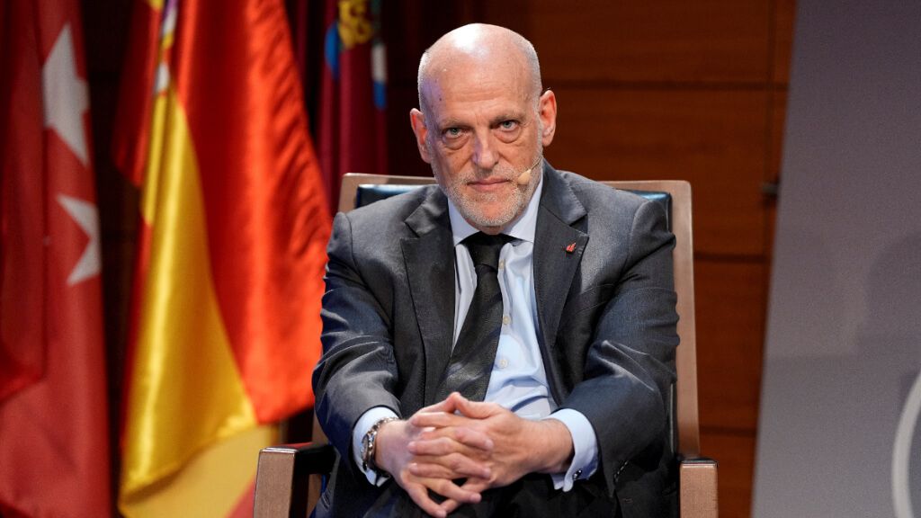 Javier Tebas en un acto (Europa Press)