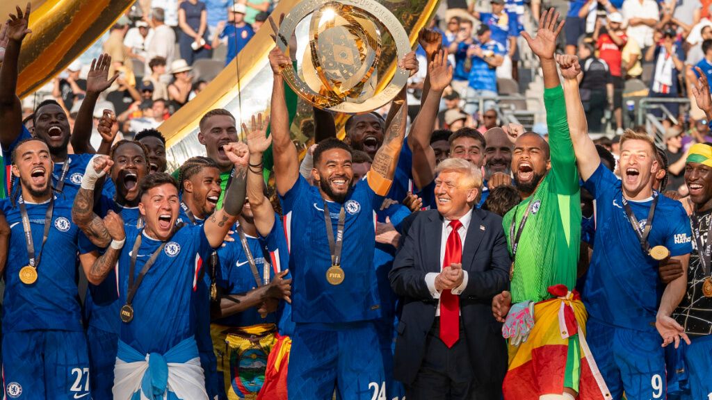  Donald Trump en la celebración del Chelsea (Fuente: EFE)