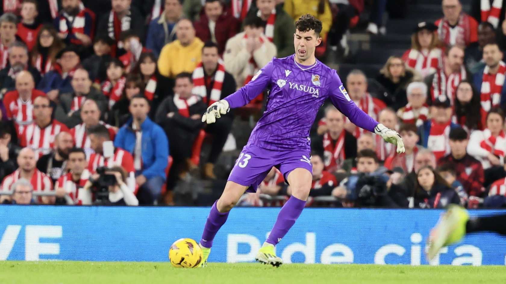  Unai Marrero, durante el Athletic - Real Sociedad de hace dos temporadas.