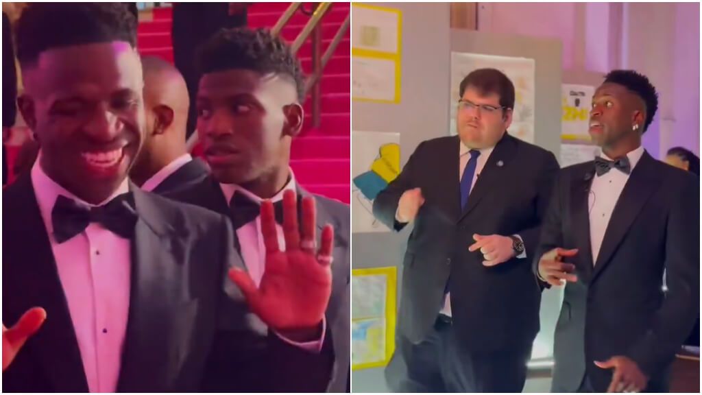  Vinicius en la gala benéfica (X: @institutovinijr)