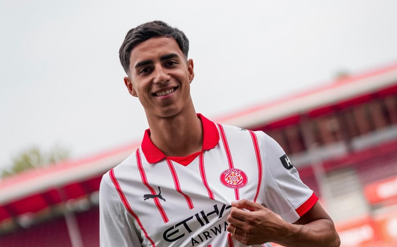 Vitor Reis, en su presentación con el Girona (Foto: GFC).