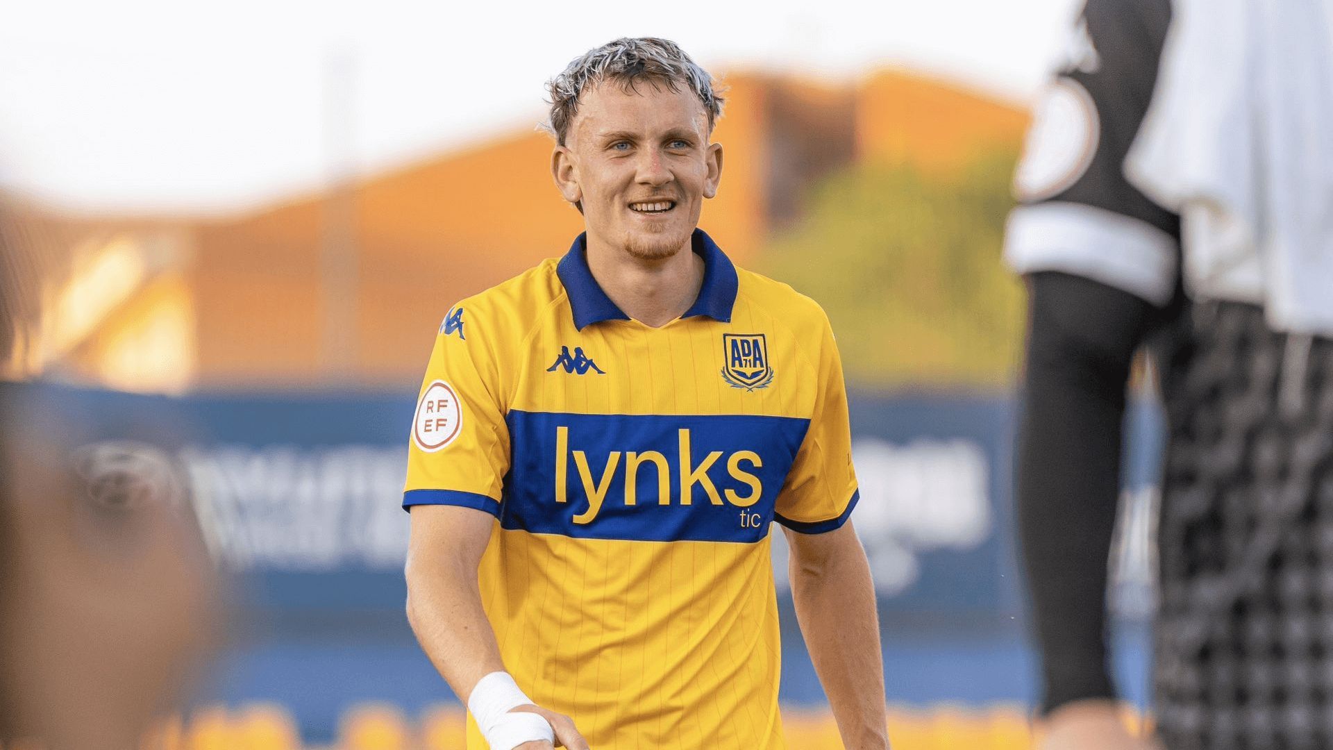 Vladys Kopotun, en un partido del Alcorcón.